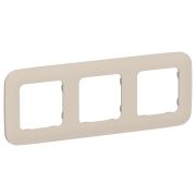 FLITE ARTISTIC Рамка 3-местная РУ-3-А-ФлЛ льняной IEK