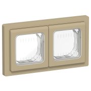 FLITE Рамка 2-местная IP55 Рпро-2-55-ФлХ хаки IEK