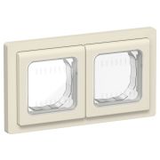 FLITE Рамка 2-местная IP55 Рпро-2-55-ФлСл сливочный IEK
