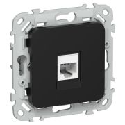 FLITE Розетка компьютерная RJ45 категория 5Е UTP РК5е-1-0-ФлЧ черный IEK