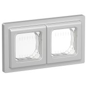 FLITE Рамка 2-местная IP55 Рпро-2-55-ФлА алюминий IEK