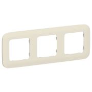 FLITE ARTISTIC Рамка 3-местная РУ-3-А-ФлСл сливочный IEK