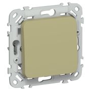 FLITE Выключатель 1-клавишный кнопочный 10А ВС11-2-0-ФлО оливковый IEK