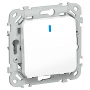 FLITE Выключатель 1-клавишный проходной с индикацией 10А ВС61-1-1-ФлБ белый IEK