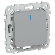 FLITE Выключатель 1-клавишный с индикацией 10А ВС11-1-1-ФлС серый IEK