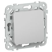 FLITE Выключатель 1-клавишный кнопочный 10А ВС11-2-0-ФлА алюминий IEK