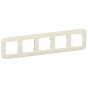 FLITE ARTISTIC Рамка 5-местная РУ-5-А-ФлСл сливочный IEK