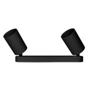 Светильник светодиодный ДПО 2xGU10 без ламп круглый черный корпус