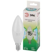 Лампа светодиодная LED 15 Вт 1500Лм 4000К свеча нейтральный E14 220-240В LED B35-15W-840-E14 Green Line