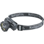 Фонарь светодиодный NPT-H42-ACCU 1LED, 1Вт + 1COB, 3Вт налобный аккумуляторный