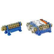 Шина ''N'' нулевая с изолятором на DIN-рейку 6x9мм стойка малая 10 групп