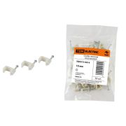 Скоба 10мм плоская пластиковая (50шт)