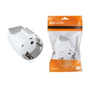 Кабельная розетка 2П+З с защитными шторками 16А 250B белая