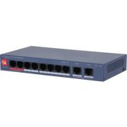 Коммутатор управляемый L2 8x100Мбит/с (RJ45 с PoE+,PoE++) , 2x1Гбит/с (RJ45) 110Вт