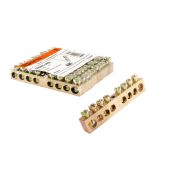 Шина N нулевая 6х9мм  8/1 (8групп/крепеж по центру) TDM