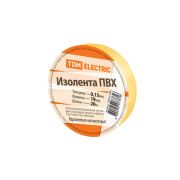 Изолента ПВХ 0,15х19мм Желтая 20м TDM
