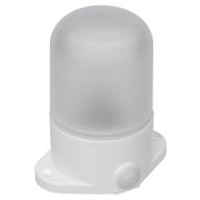 Светильник для бани и сауны НПБ400П настенно-потолочный белый, IP54, 60Вт, E27, основание поликарбонат