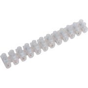 Зажим винтовой ЗВИ-5 полипропилен 0,75-4мм2 12пар 100°С белый TDM