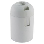 Патрон подвесной Е27 термостойкий пластик белый