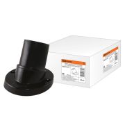 Патрон карболитовый настенный наклонный E27 черный без наклейки