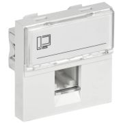 Розетка компьютерная 2мод. РКИ-20-00-П RJ45 кат.5E UTP механизм PRIMER IEK CKK-40D-RI2-K01