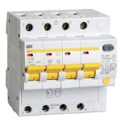 Выключатель автоматический дифференциального тока 4п C 32А 30мА тип AC 4.5кА АД-14 KARAT IEK MAD10-4-032-C-030