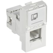 Розетка компьютерная 1-м 1мод. RJ45 кат.5E UTP механизм PRIMER IEK CKK-40D-RI1-K01