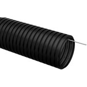 Труба гофрированная ПНД d20мм с протяжкой черн. (уп.100м) IEK CTG20-20-K02-100-1