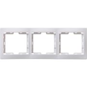 Рамка 3-м Кварта РГ-3-КБ горизонт. бел. GENERICA EMK30-K01-DM