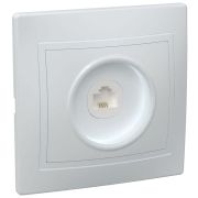 Розетка телефонная 1-м СП Кварта РТ10-КБ IP20 бел. GENERICA ETK10-K01-DM