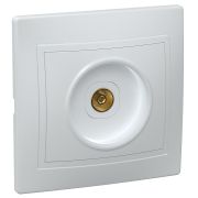 Розетка телевизионная TV 1-м СП Кварта РТВ10-КБ IP20 бел. GENERICA EAK10-K01-DM