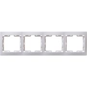 Рамка 4-м КВАРТА РГ-4-КБ горизонт. бел. GENERICA EMK40-K01-DM