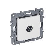 Розетка телевизионная TV СП Etika 2дБ 0-2400МГц с топологией «звезда» механизм бел. IEK 672251