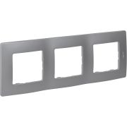 Рамка 3-м Etika алюм. IEK 672553