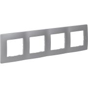 Рамка 4-м Etika алюм. IEK 672554