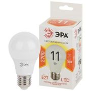 Лампа светодиодная A60-11w-827-E27 грушевидная 880лм Эра Б0030910