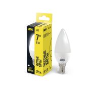 Лампа светодиодная 7Вт C35 свеча 4000К нейтр. бел. E14 230В IEK LLE-C35-7-230-40-E14