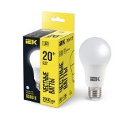 Лампа светодиодная A60 20Вт грушевидная 230В 6500К E27 IEK LLE-A60-20-230-65-E27