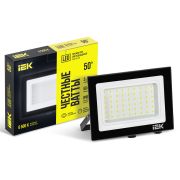 Прожектор светодиодный СДО 06-50 6500К IP65 черн. IEK LPDO601-50-65-K02