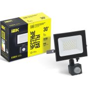 Прожектор светодиодный СДО 06-30Д 6500К IP54 с ДД черн. IEK LPDO602-30-65-K02