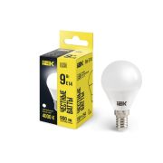 Лампа светодиодная G45 9Вт шар 4000К нейтр. бел. E14 230В IEK LLE-G45-9-230-40-E14