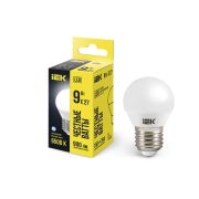 Лампа светодиодная G45 9Вт шар 6500К E27 230В IEK LLE-G45-9-230-65-E27
