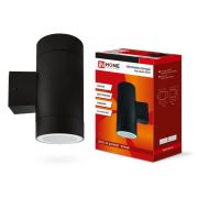Светильник НБУ ЦИЛИНДР-2xGX53-BL 16Вт IP54 230В уличный настен. двусторон. под лампу 2хGX53 алюм. черн. IN HOME 4690612023533