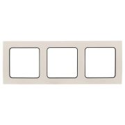 Рамка 3-м Стокгольм бел. с линией цвета черн. PROxima EKF EZM-G-304-20