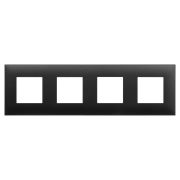 Рамка 4-м 8мод. Avanti «Черный матовый» DKC 4412908