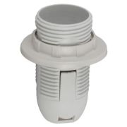 Патрон E14 с кольцом пластик бел. (х50) (50/400/14400) Эра Б0043746