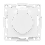 Розетка 1-м СП Стокгольм 16А IP44 с заземл. защ. шторки с крышкой механизм бел. PROxima EKF EYR16-028-10-44