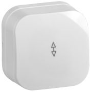 Переключатель проходной 1-кл. ОП GLORY 10А ВСп10-1-0-ХБ бел. IEK EVH12-K01-10