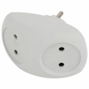 Разветвитель 2-м без заземл. 10А IP20 SPx-2-W бел. Эра Б0053480