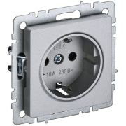 Розетка BRITE РС11-1-0-БрА 16А с заземл. без защ. шторки механизм алюм. IEK BR-R11-16-K47